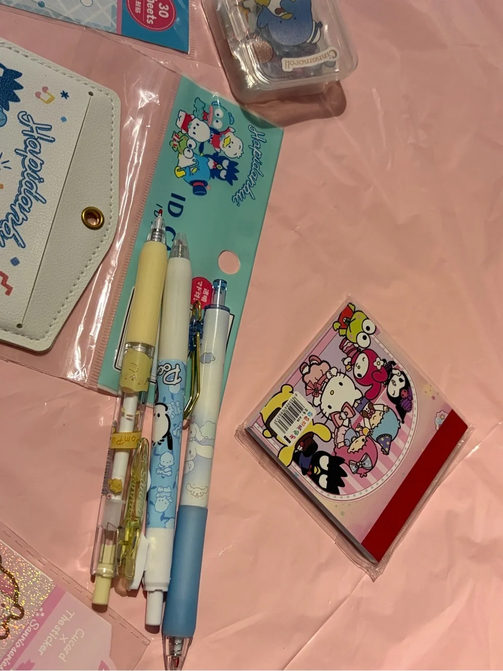 Sanrio Characters Stickers & Stationery Bundle Set